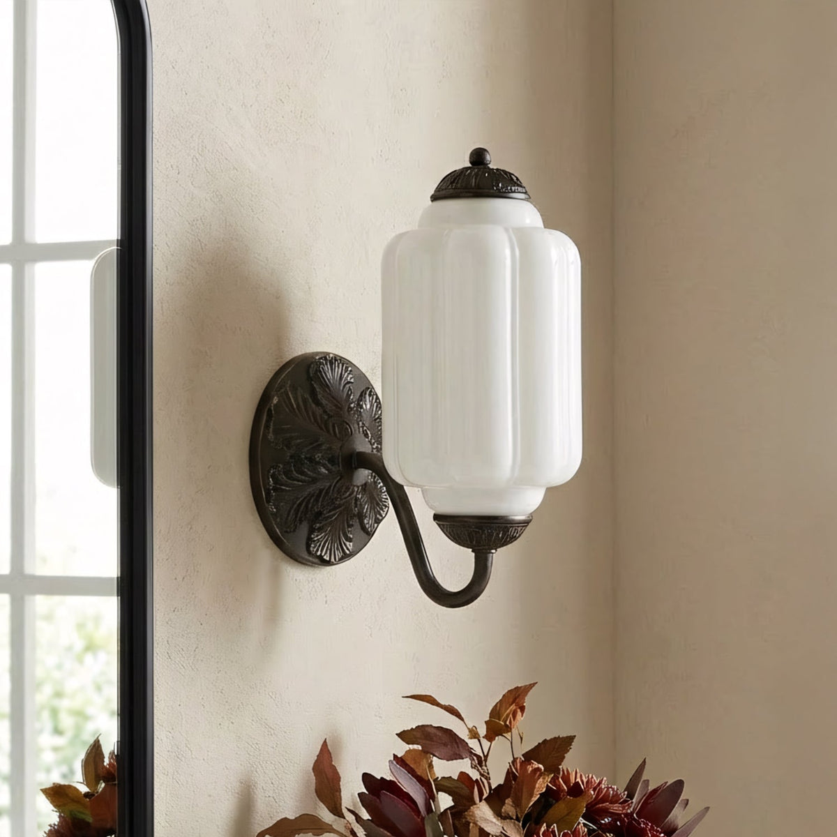 Eloise Vintage Glass Wall Sconce