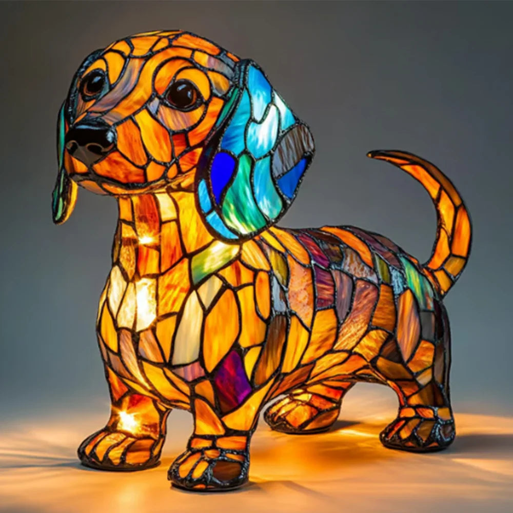 Handmade Dog Lamp