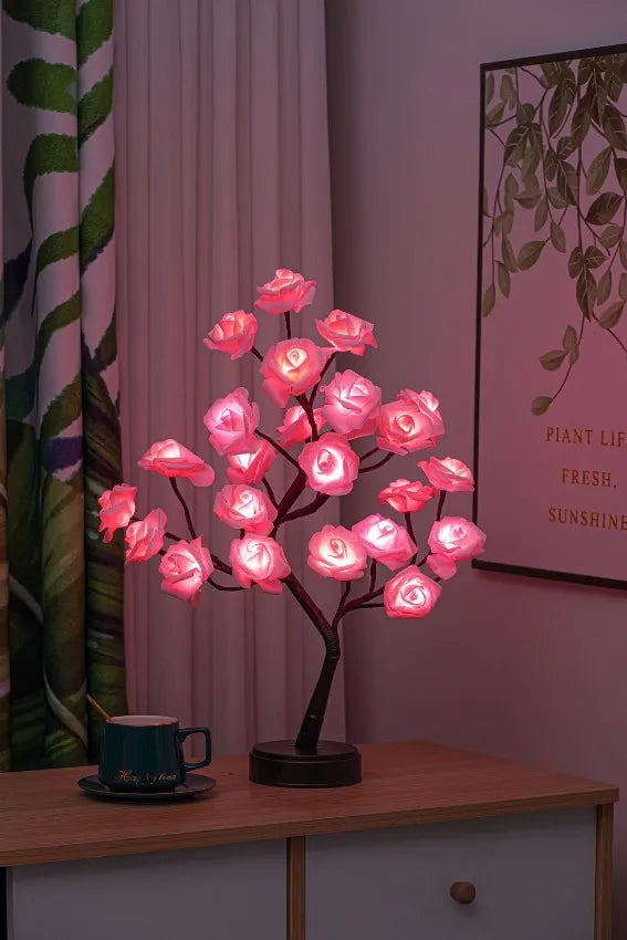 FloraGlow Flame LED Decorative Flower Lamp