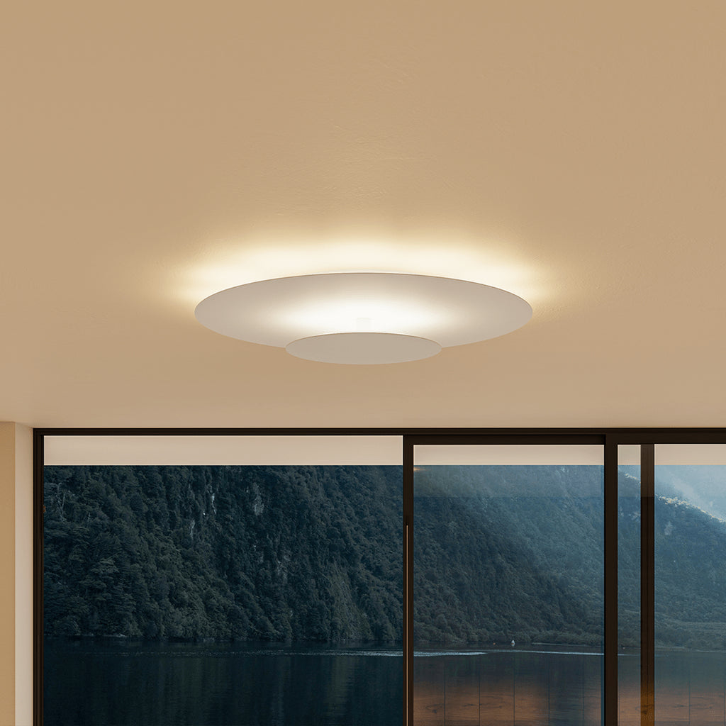 Tulio White LED Ceiling Light – Modern Design with Soft Indirect Illumination