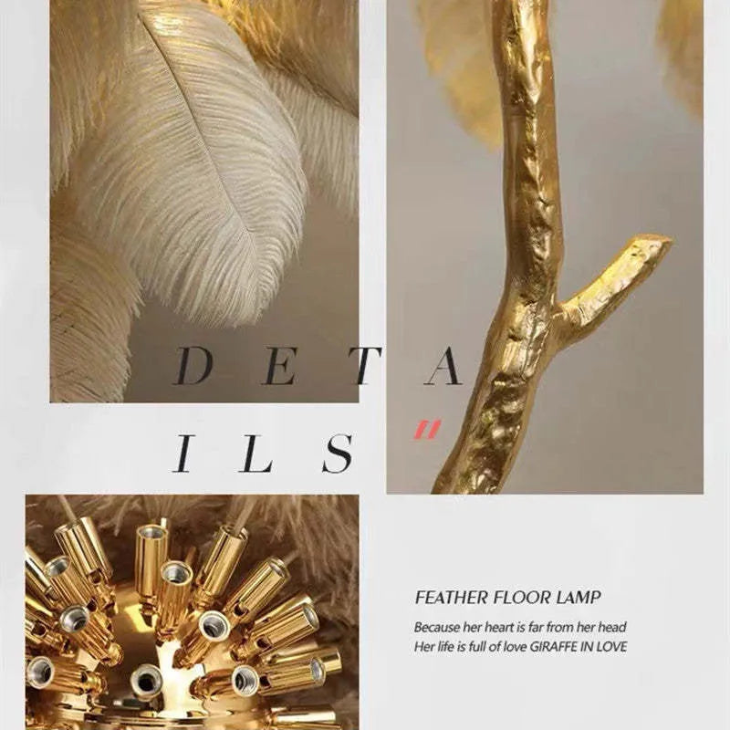 Omoore Feather LED Floor Lamp