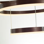 Arisha Ring Pendant Light – Modern Black and Gold Circular Ceiling Fixture