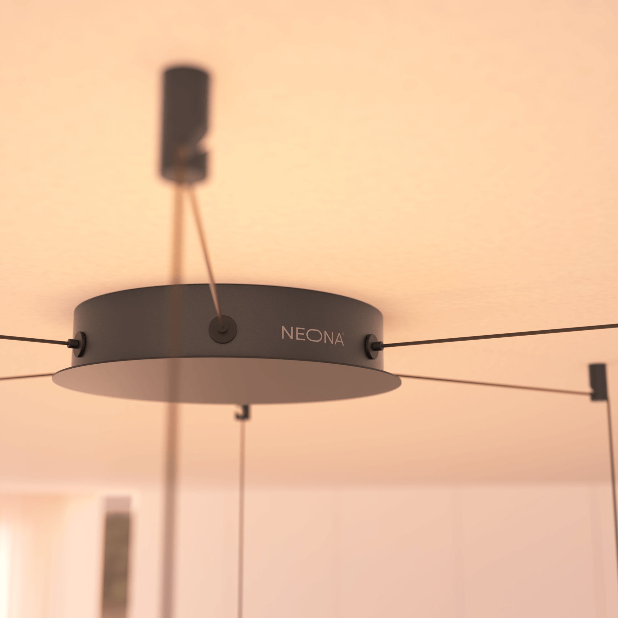 Somos Adjustable LED Pendant Light – Modern Metal Design with Height Adjustment