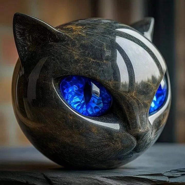 NoirCat Cat Head Sculpture