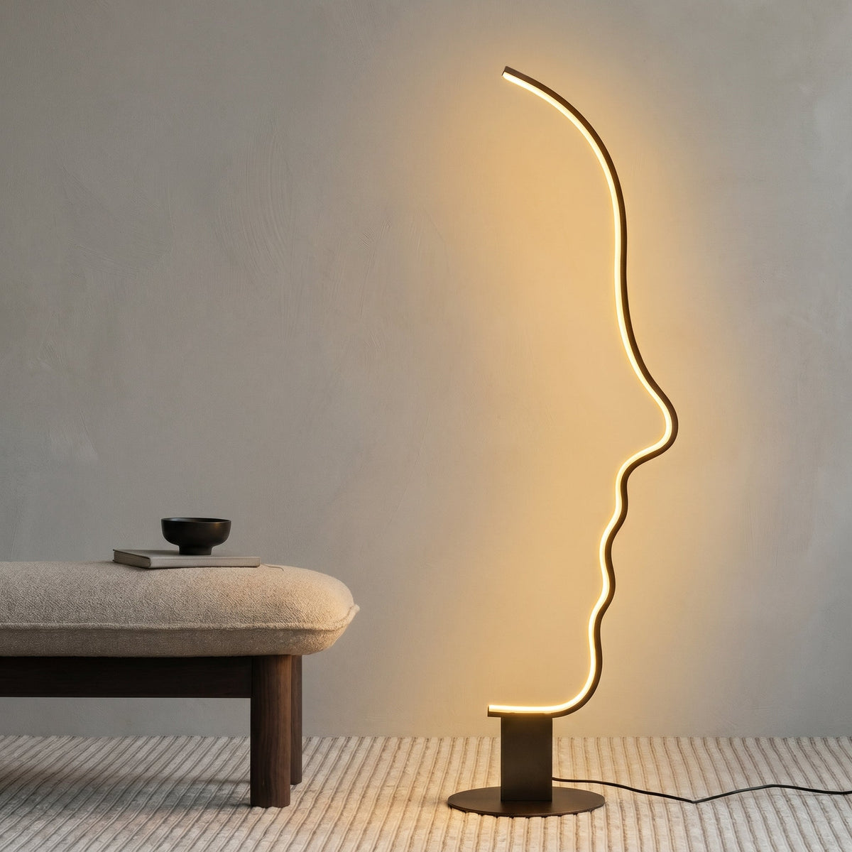 Face Sculptural Floor Lamp