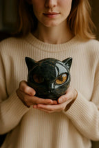 NoirCat Cat Head Sculpture