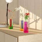 Fleur Iridescent Acrylic Vase