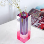 Fleur Iridescent Acrylic Vase