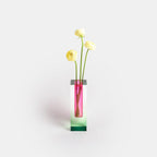 Fleur Iridescent Acrylic Vase