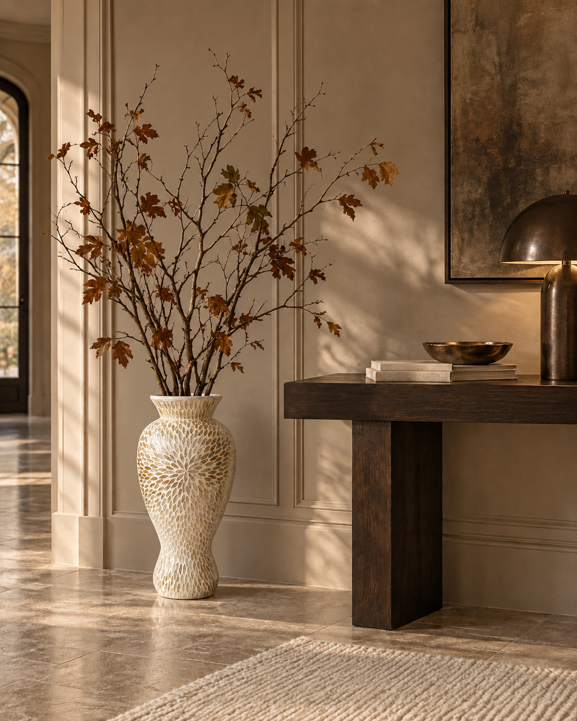 Cali Shell Floor Vase