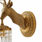 Alaric Stag Crystal Wall Sconce