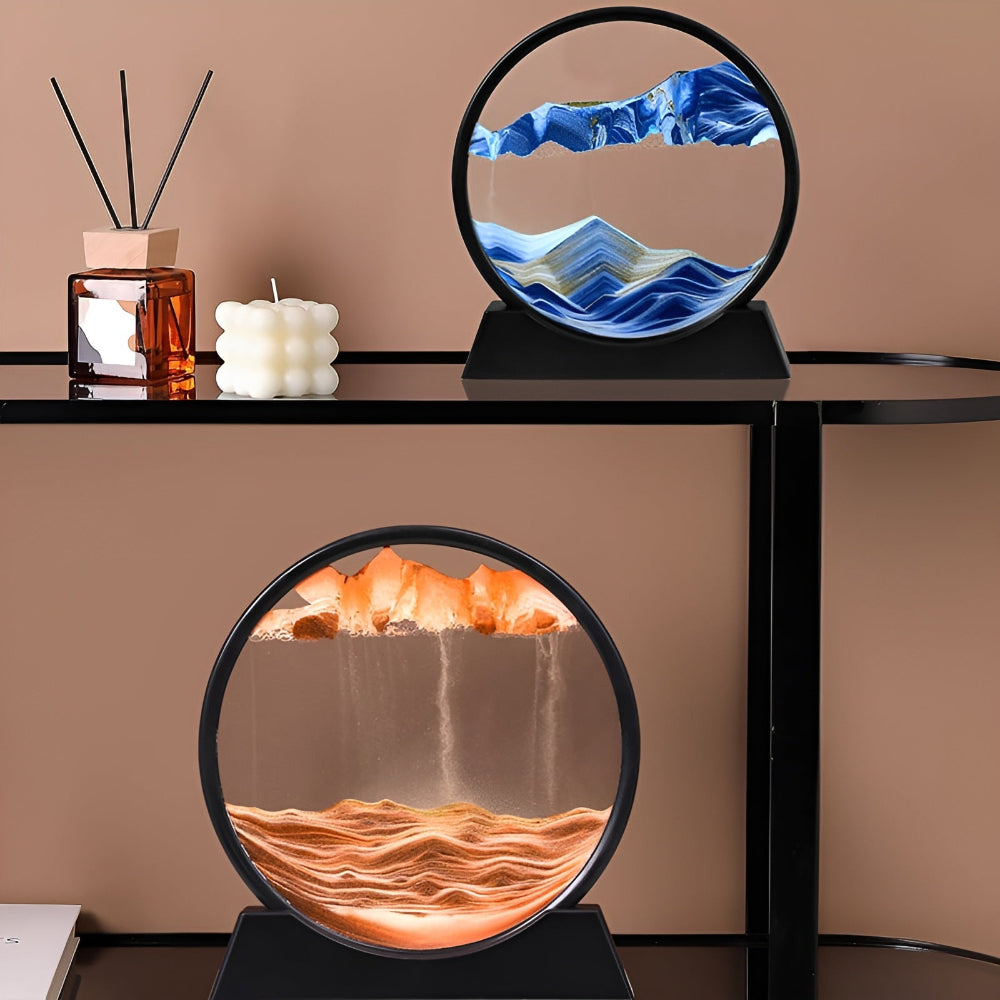 3D Moving Sand Art – Decorative Glass Display