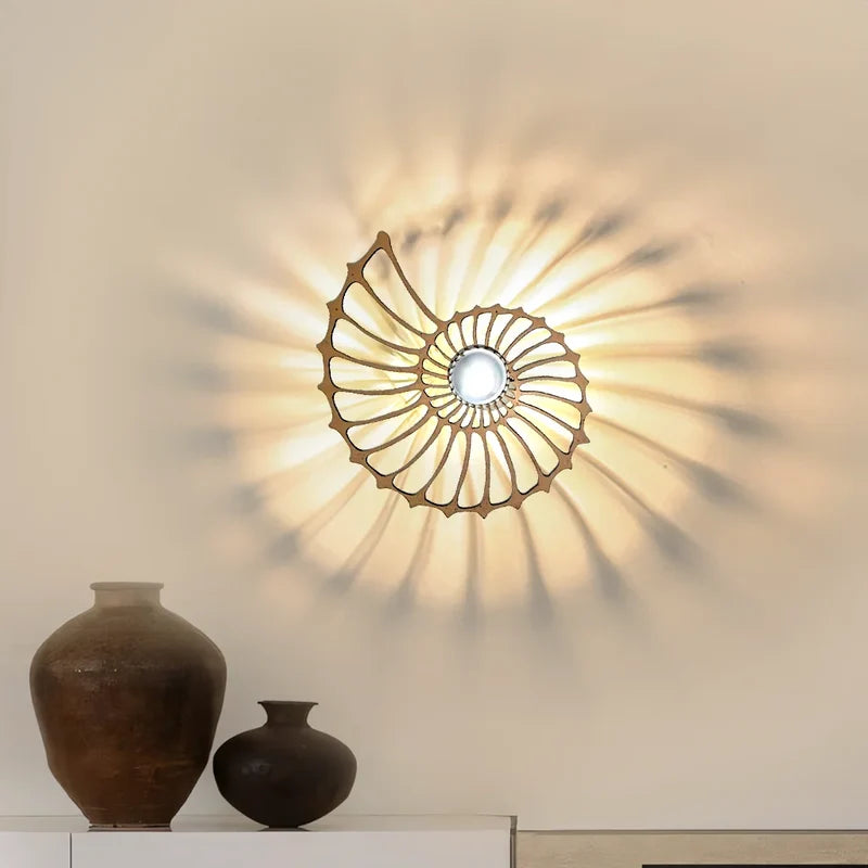 Nautilus Shell Wall Light