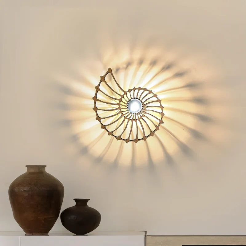 Nautilus Shell Wall Light