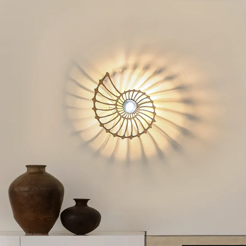 Nautilus Shell Wall Light
