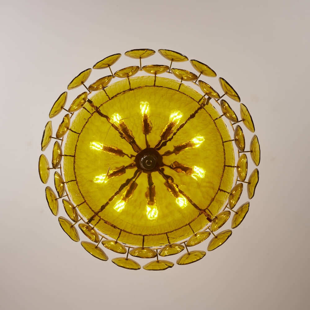 Lorenzo Glass Disc Chandelier