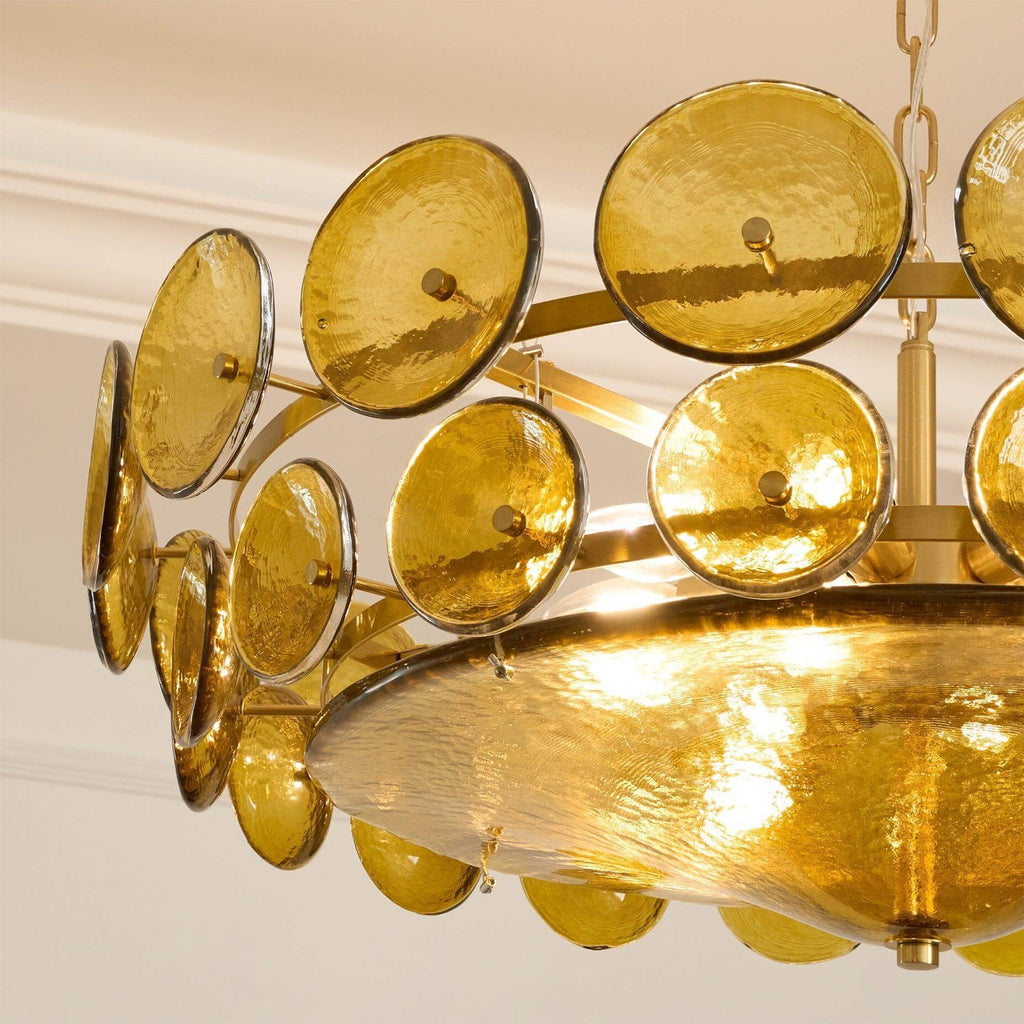 Lorenzo Glass Disc Chandelier