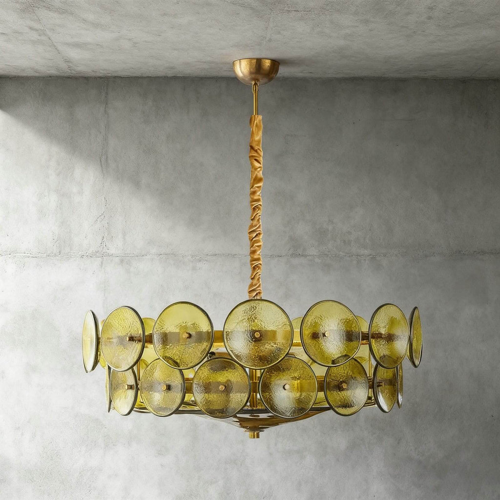 Lorenzo Glass Disc Chandelier