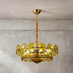 Lorenzo Glass Disc Chandelier