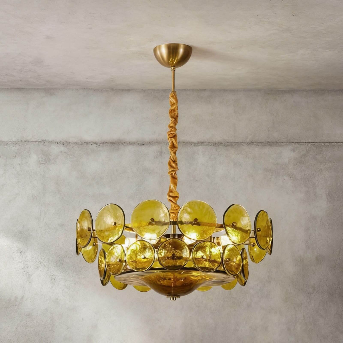 Lorenzo Glass Disc Chandelier