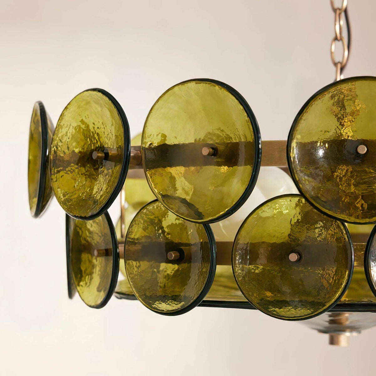 Lorenzo Glass Disc Chandelier