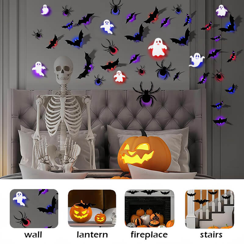 3D Halloween Light-Up Wall Decor