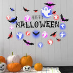 3D Halloween Light-Up Wall Decor