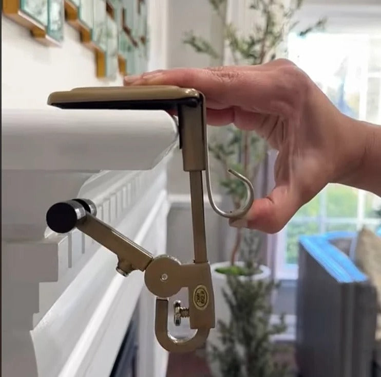 Adjustable Fireplace Garland Hanger Set