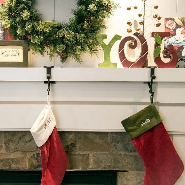 Adjustable Fireplace Garland Hanger Set