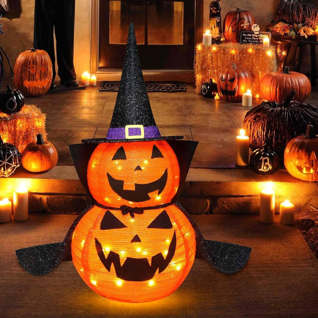 3ft Light-Up Halloween Pumpkin Decorations