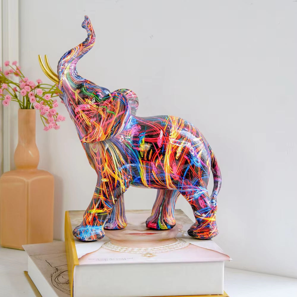 Artistic Elephant Decorative Figurine