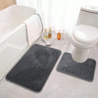 Lush Leaf Bath Mat Set