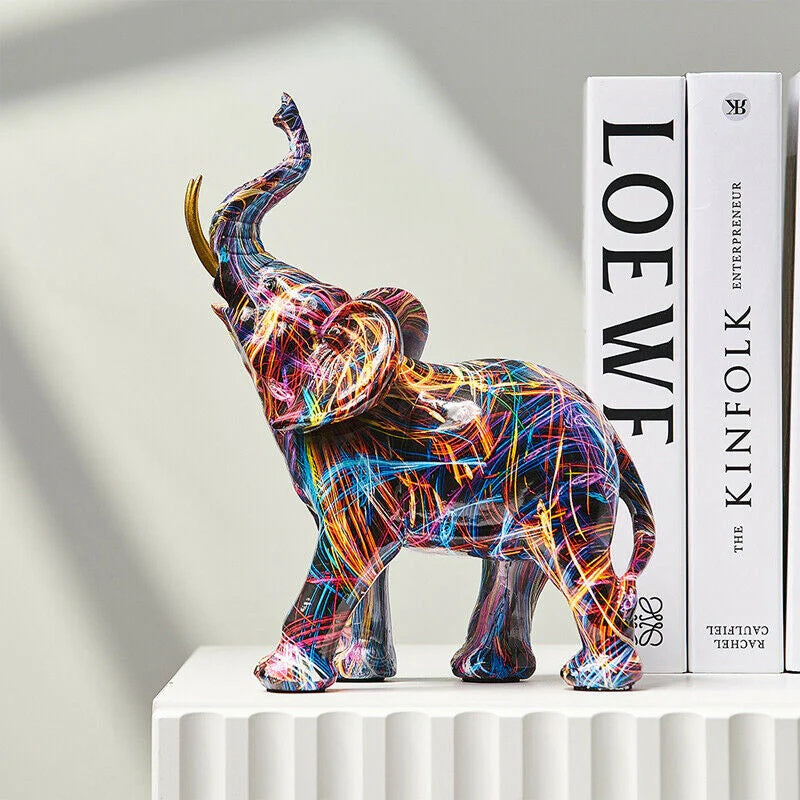 Artistic Elephant Decorative Figurine
