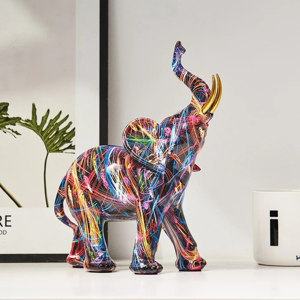 Artistic Elephant Decorative Figurine