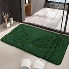 Lush Leaf Bath Mat Set