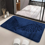 Lush Leaf Bath Mat Set