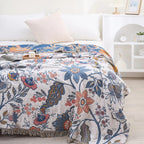 Rustic Floral Throw Blanket