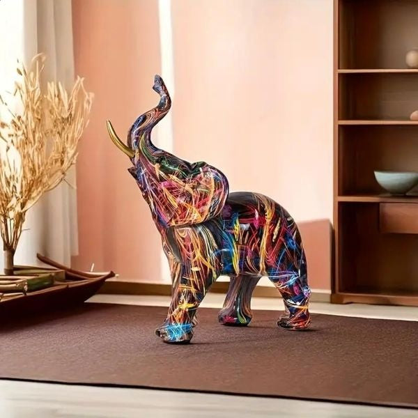 Artistic Elephant Decorative Figurine
