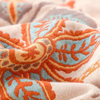 Floral Tassel Throw Blanket