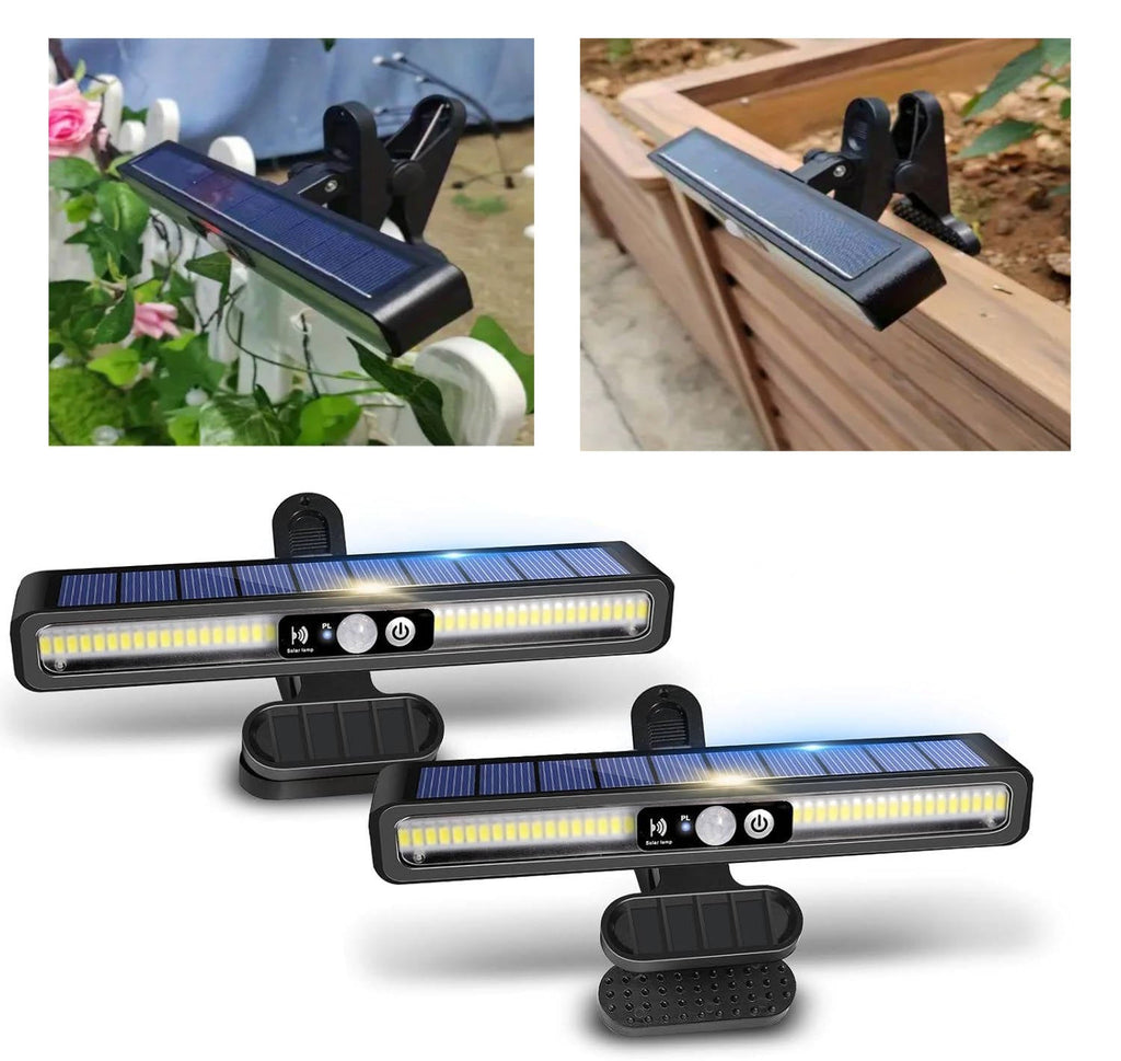 2-Piece Solar Fence Light Set