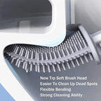 Wall-Mounted Toilet Brush and Plunger Set