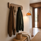 Kinjar Wooden Piano Coat Rack