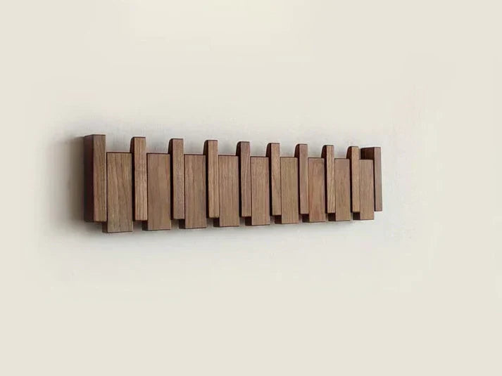 Kinjar Wooden Piano Coat Rack