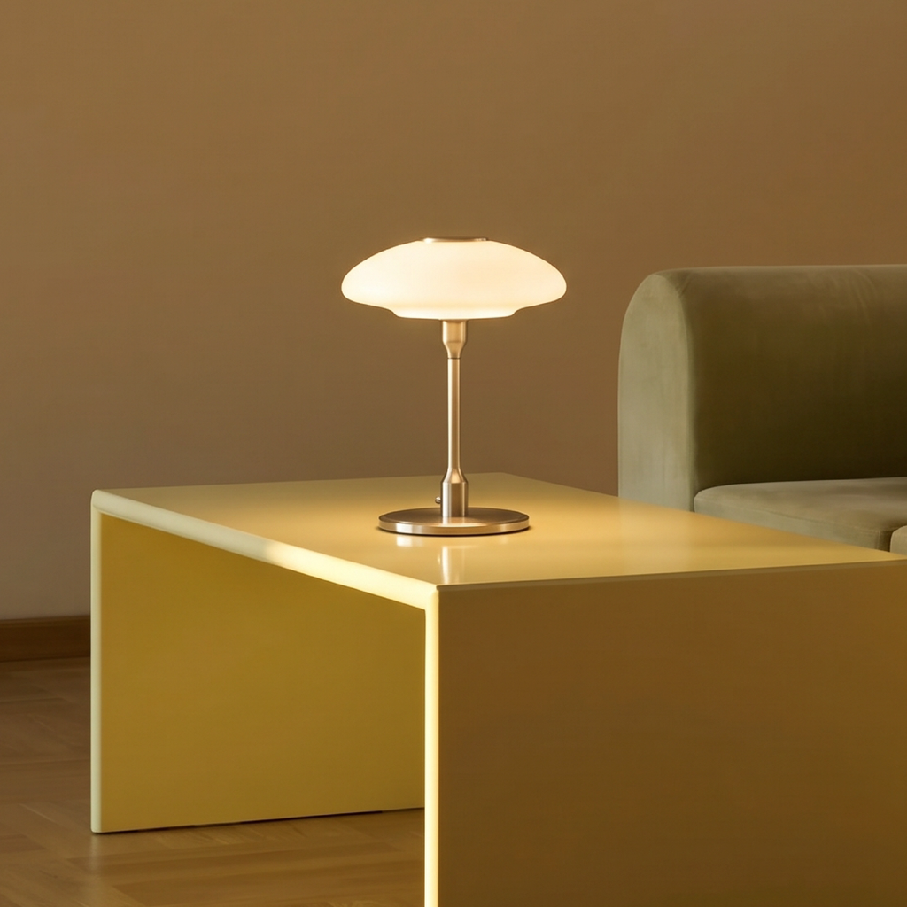 Swedish Designer Glass Table Lamp