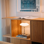 Swedish Designer Glass Table Lamp