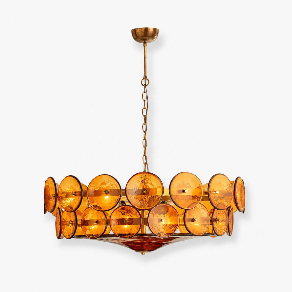 Lorenzo Glass Disc Chandelier