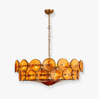 Lorenzo Glass Disc Chandelier