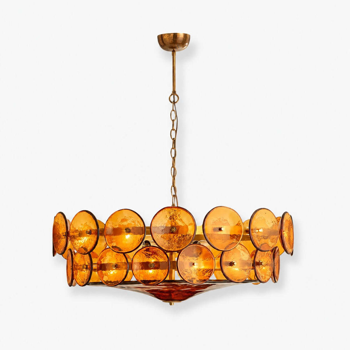 Lorenzo Glass Disc Chandelier