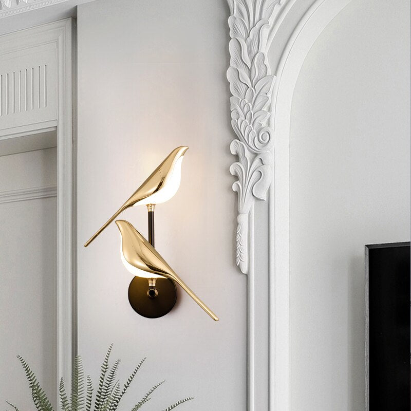 LED Bird Wall Light