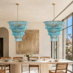 Marisol Art Deco Glass Tiered Chandelier